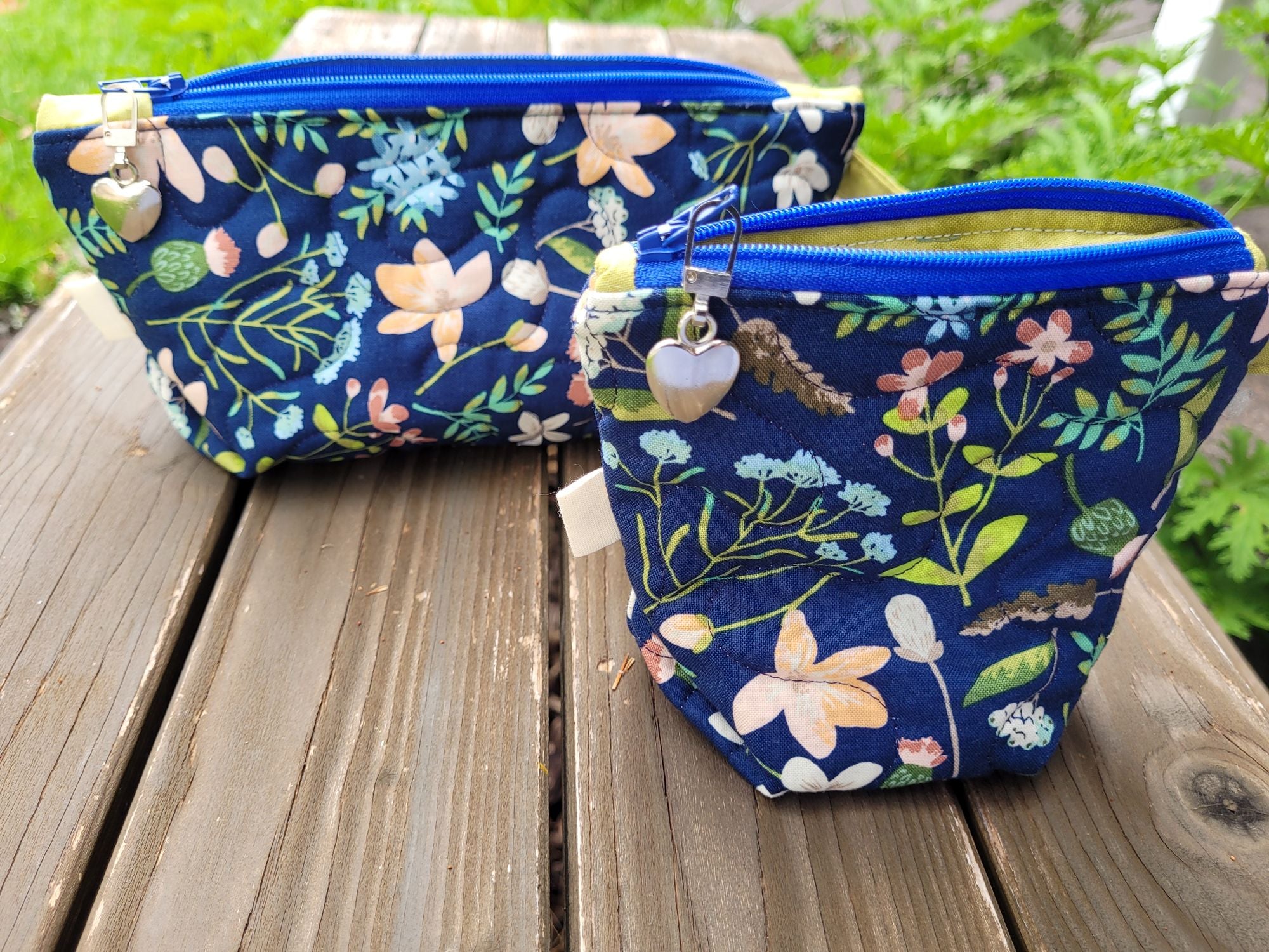 back view of quilted bags