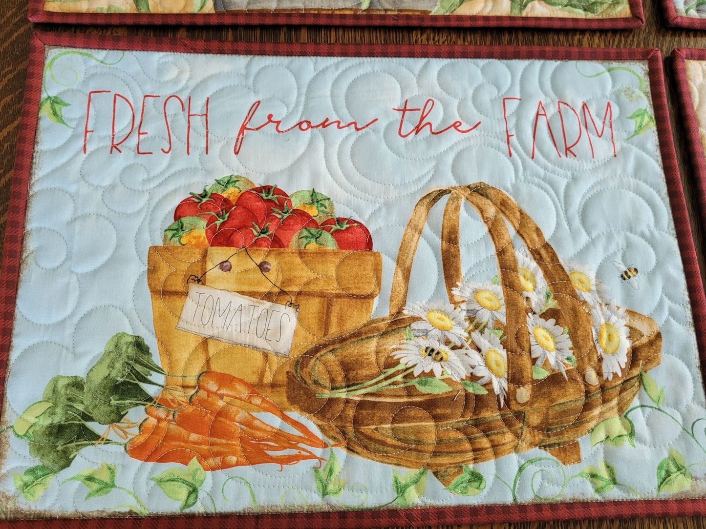 Summer Market Quilted Placemats