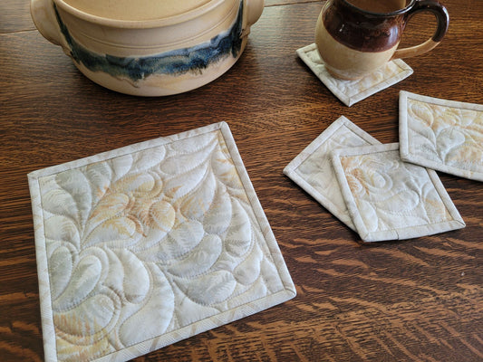 Neutral Coaster & Hot Mat Set