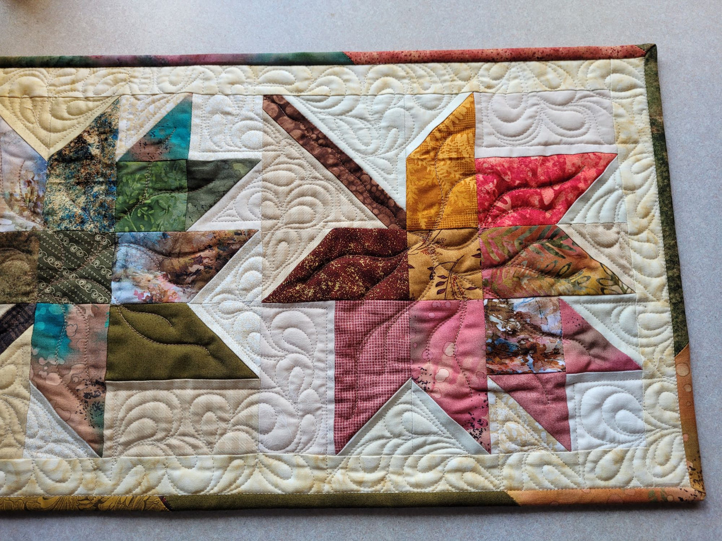 Autumn Blaze 3 Leaf Table Runner
