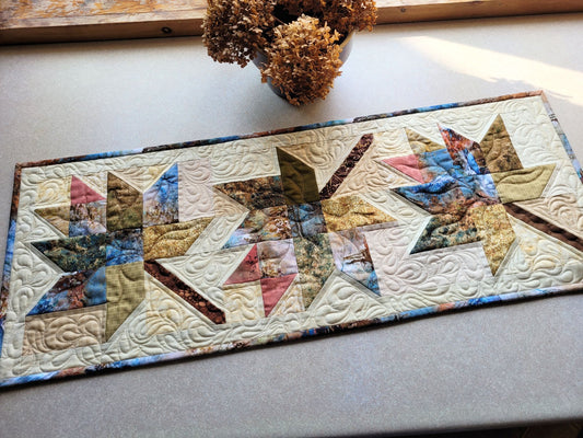 Whispering Winds Quilted Table Runner