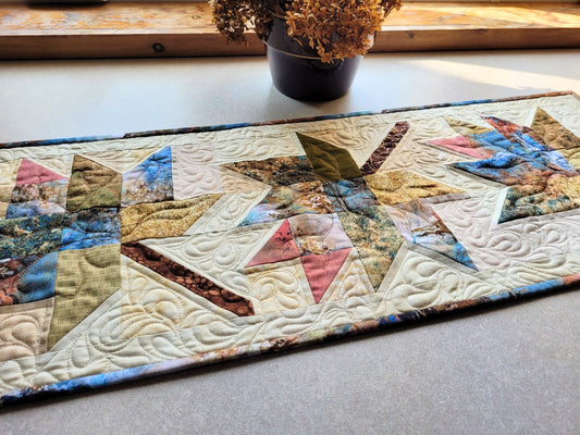 Whispering Winds Quilted Table Runner