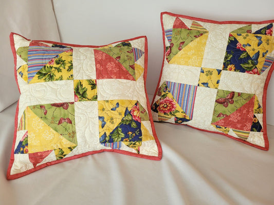 bear paw quilted pillow