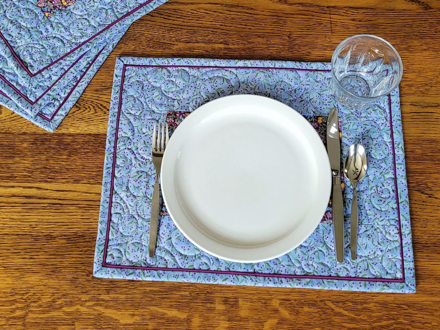 quilted placemats hold full place setting