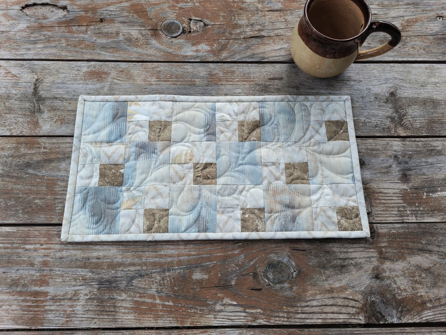 small quilted table runner
