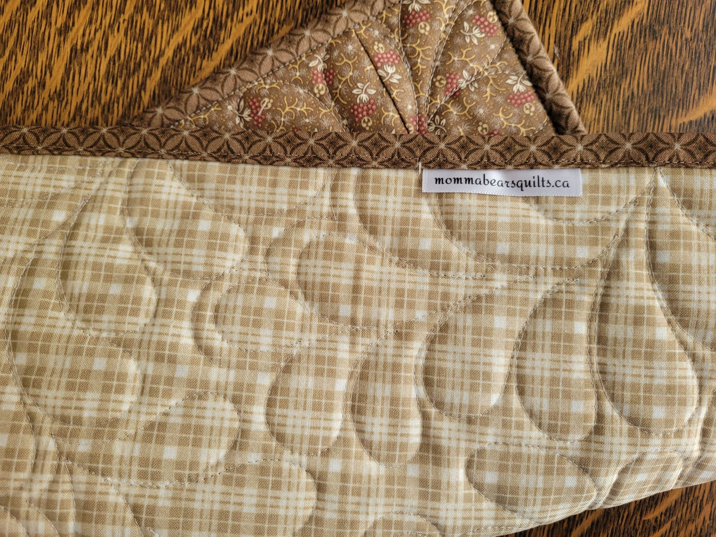 Handmade Mothers Day Gift Set, Mini Quilt, Candles, Pottery Holder