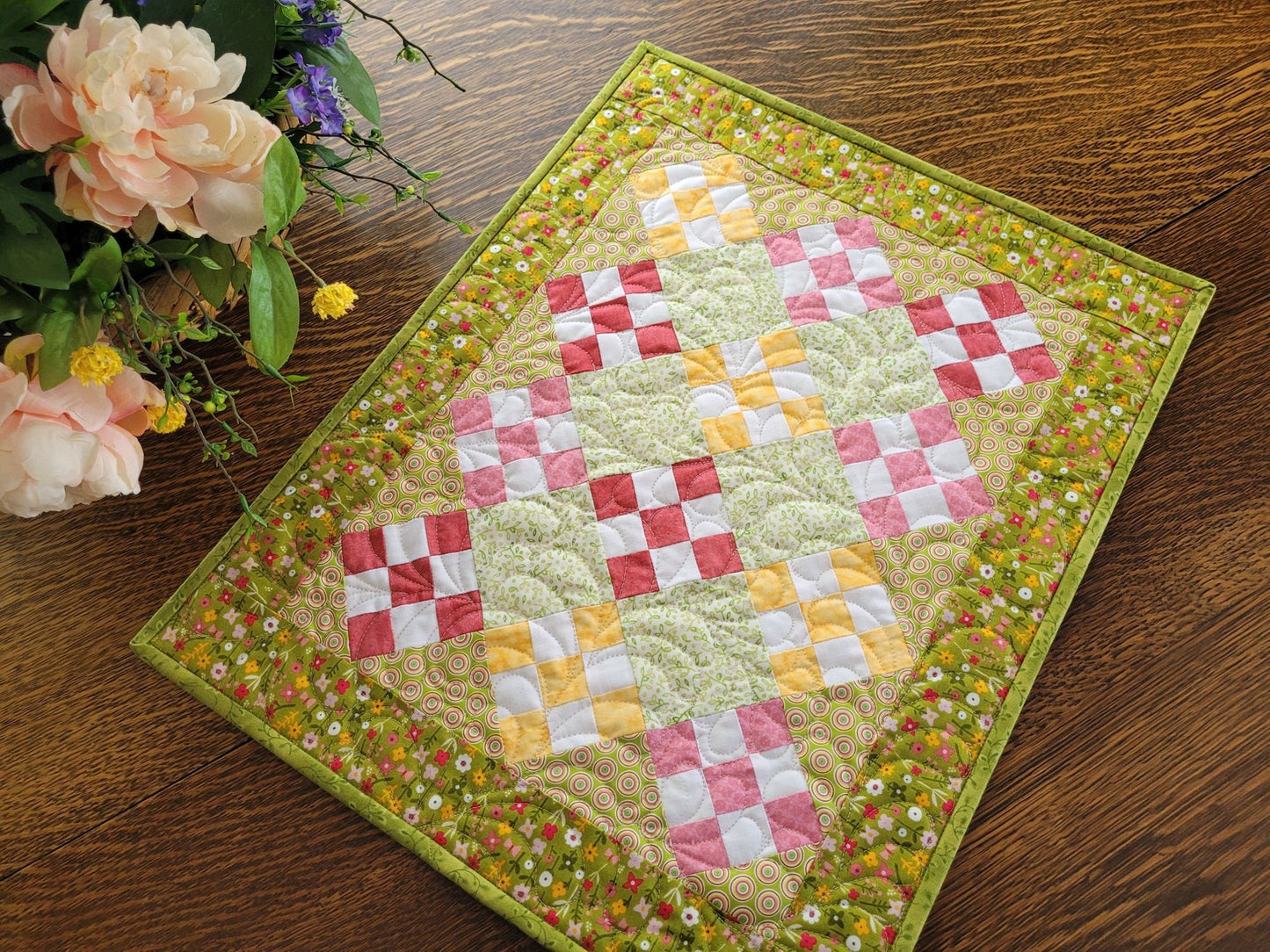 small quilted table runner