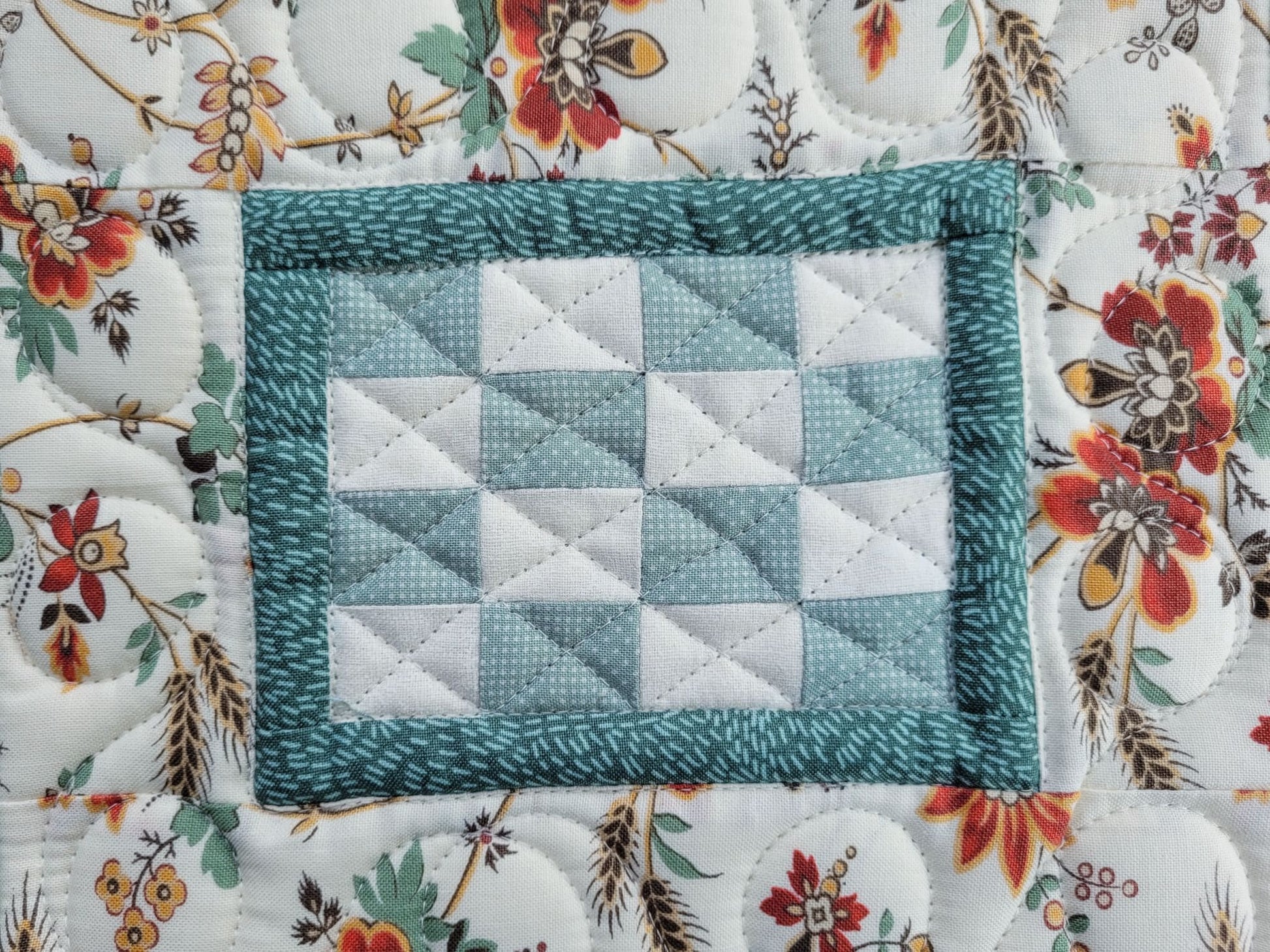 quilted patchwork pot holder