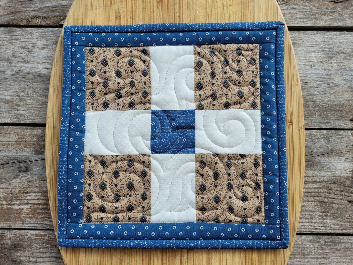 large quilted potholder