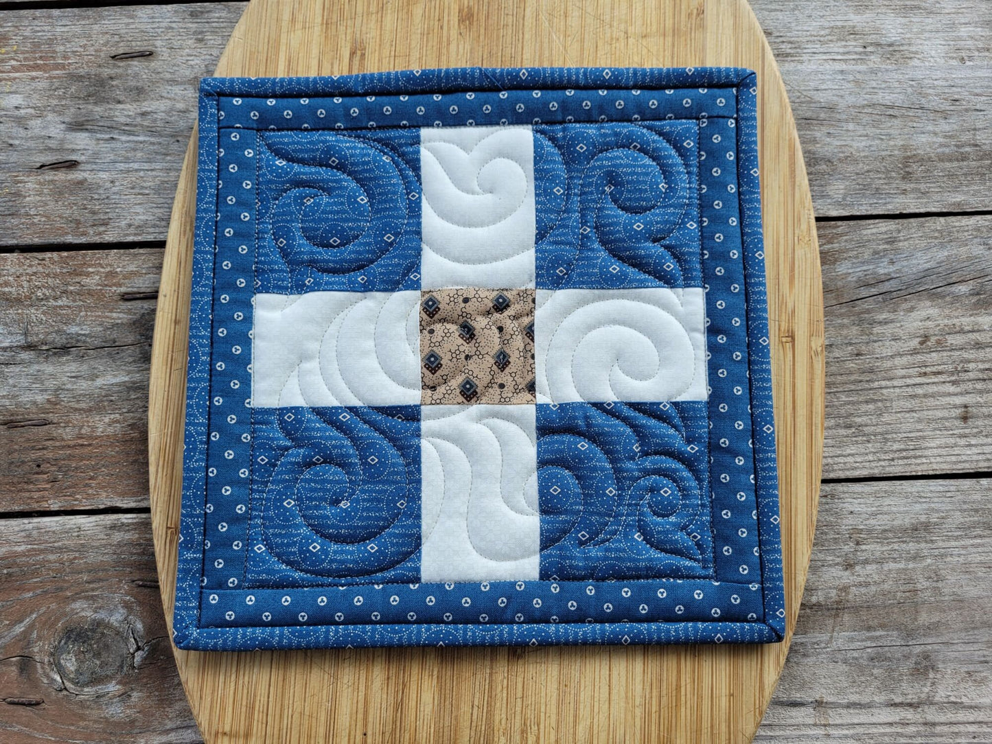 large quilted potholder