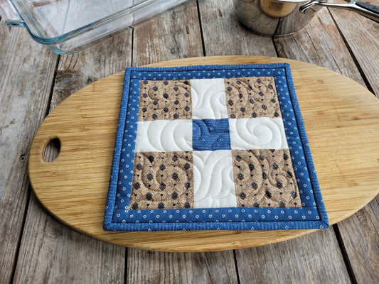large quilted potholder