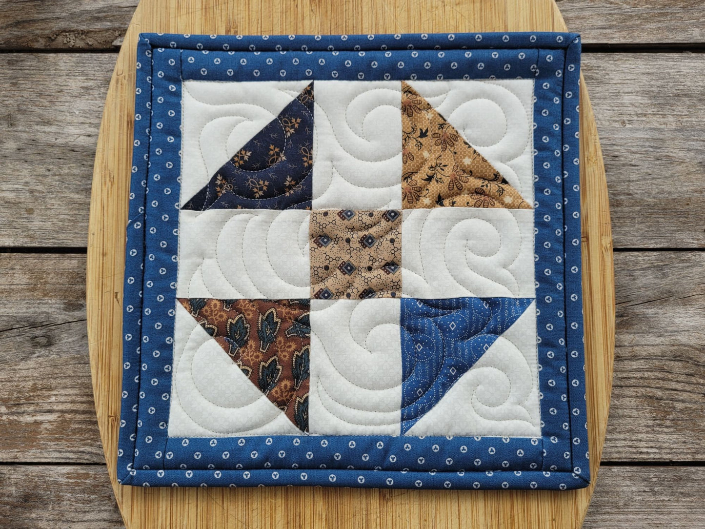 large quilted pot holder