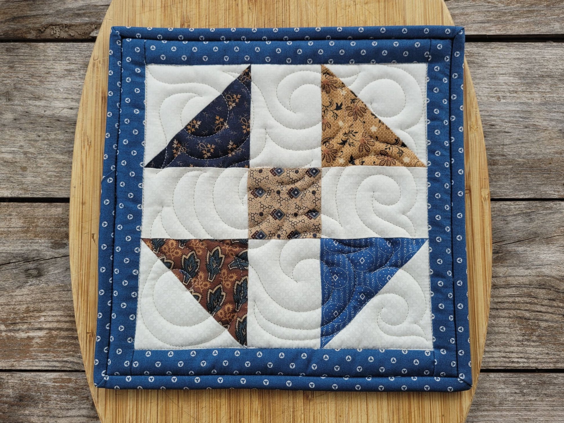 large quilted pot holder