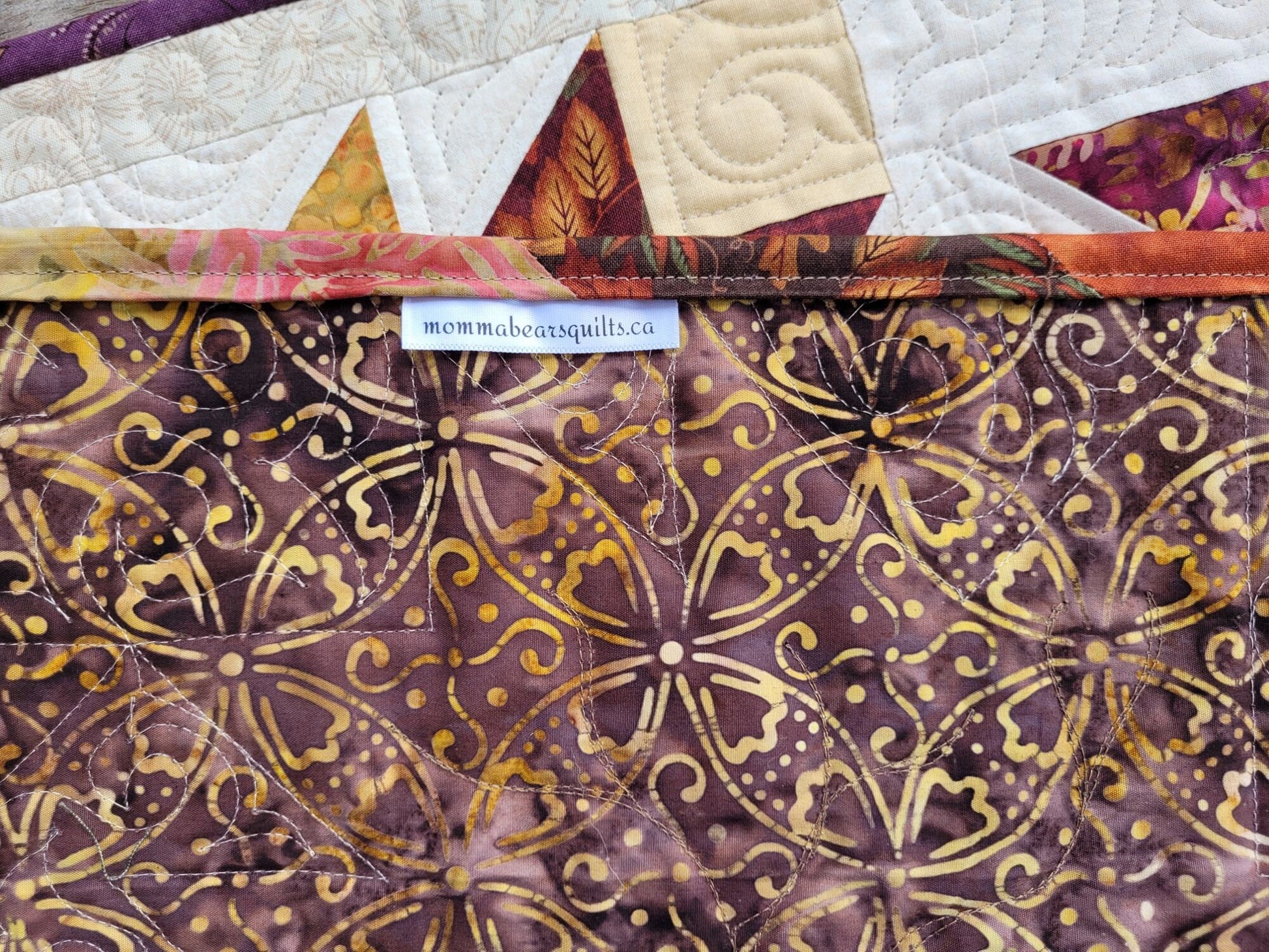 back of table runner