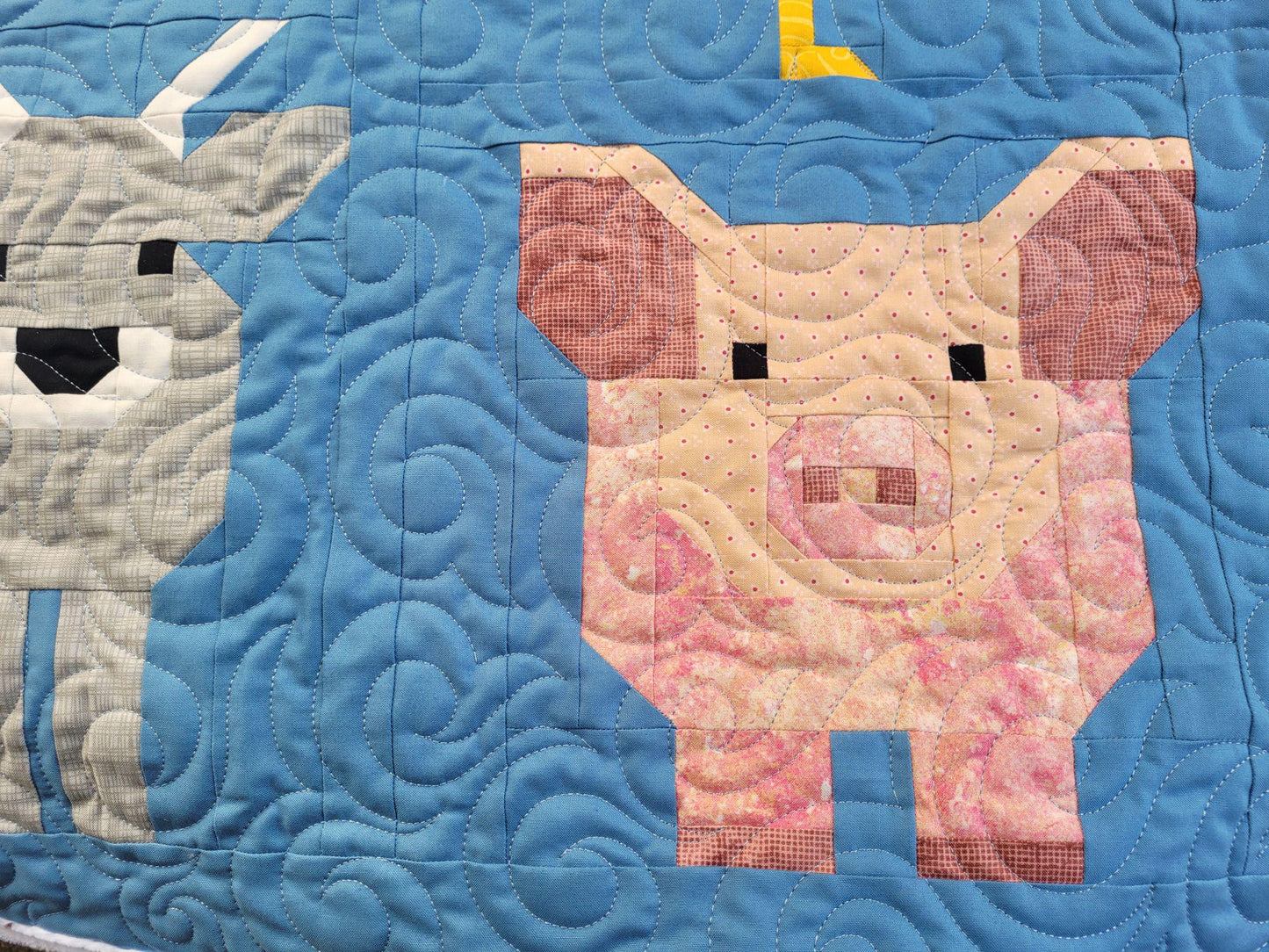 Fab Farm Baby Quilt with Soft Minky Backing