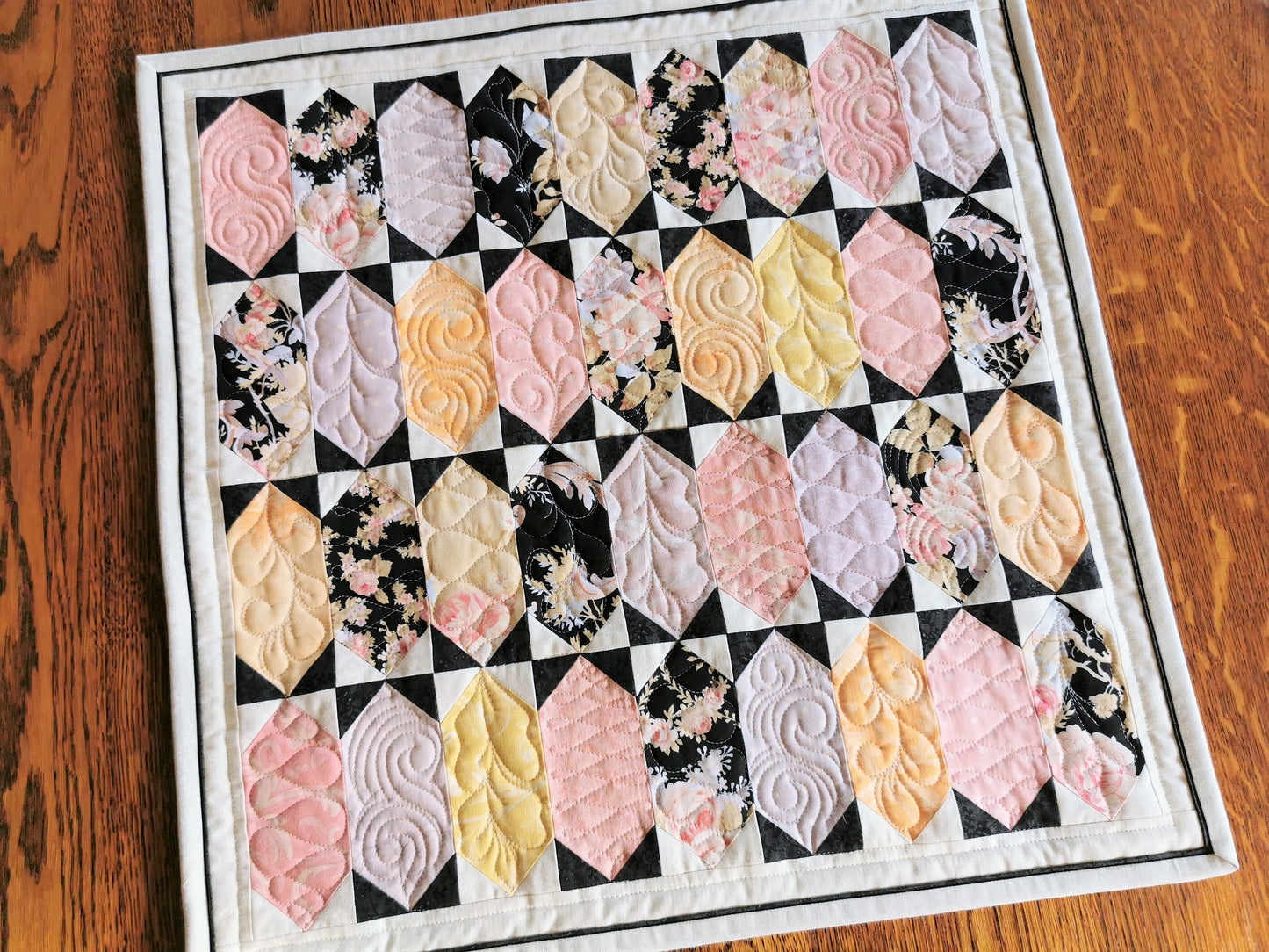 Floral Pastel Mini Quilt