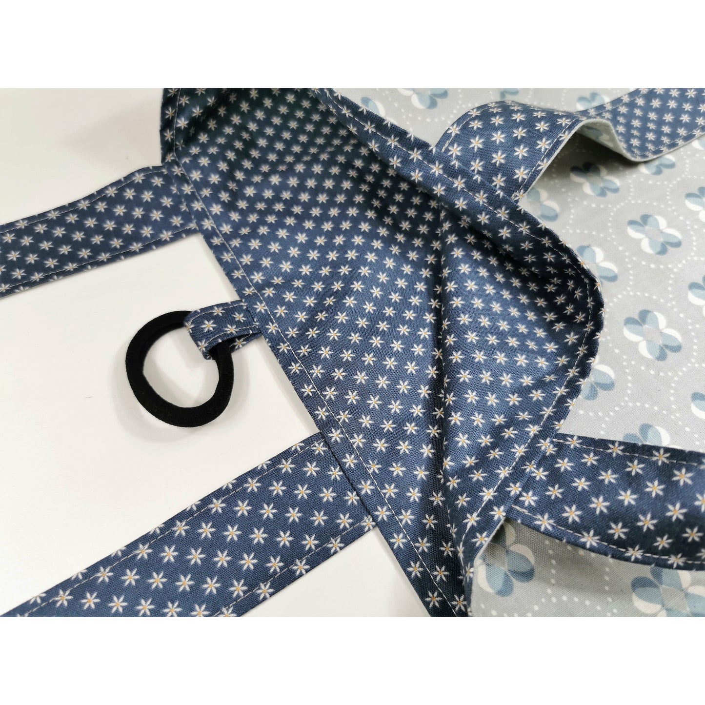 Grey and Blue Tote Bag