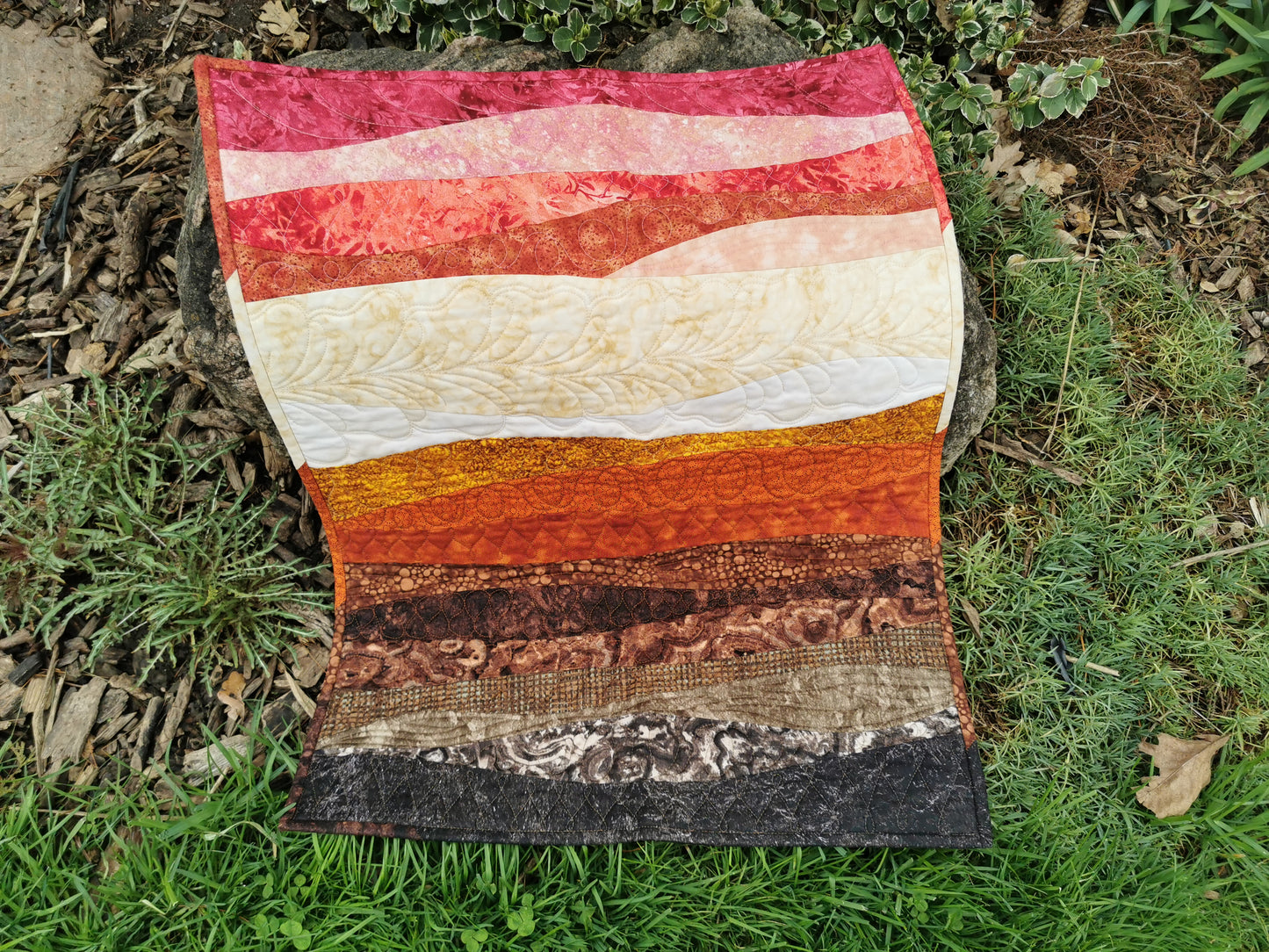 Minimalist Art Quilt, Contemporary Wallhanging