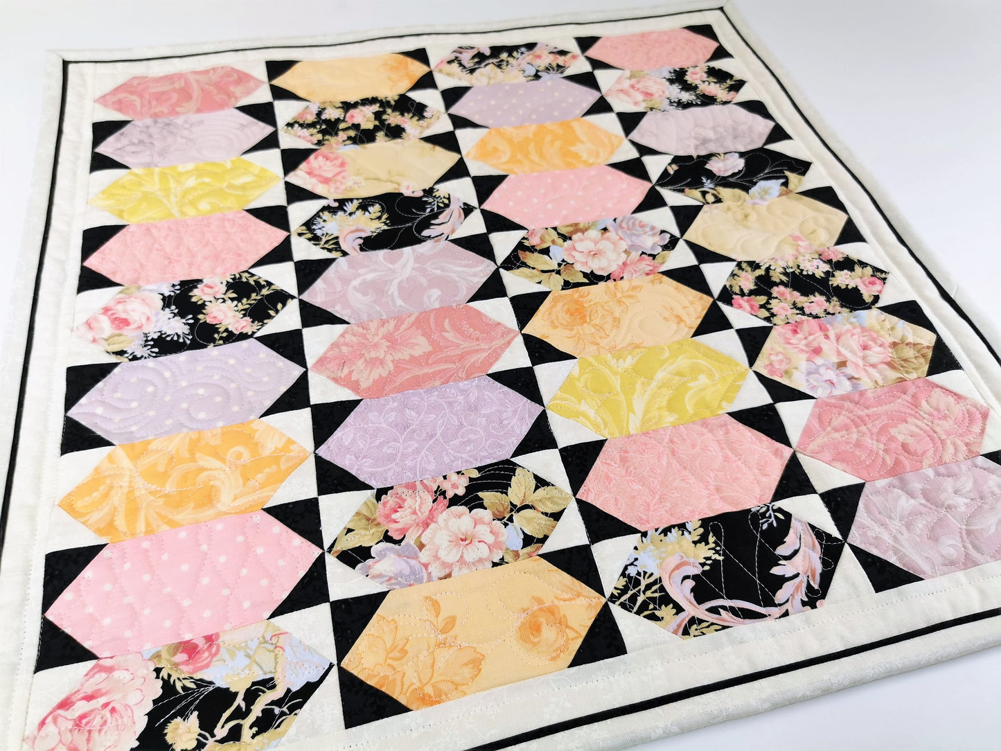 Floral Pastel Mini Quilt