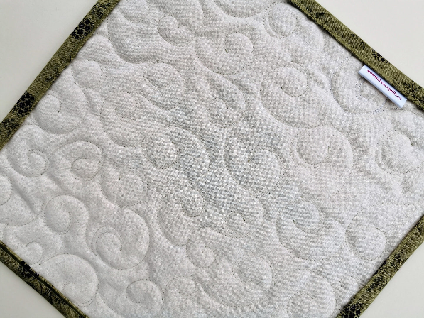 Green and Purple Star Mini Quilt