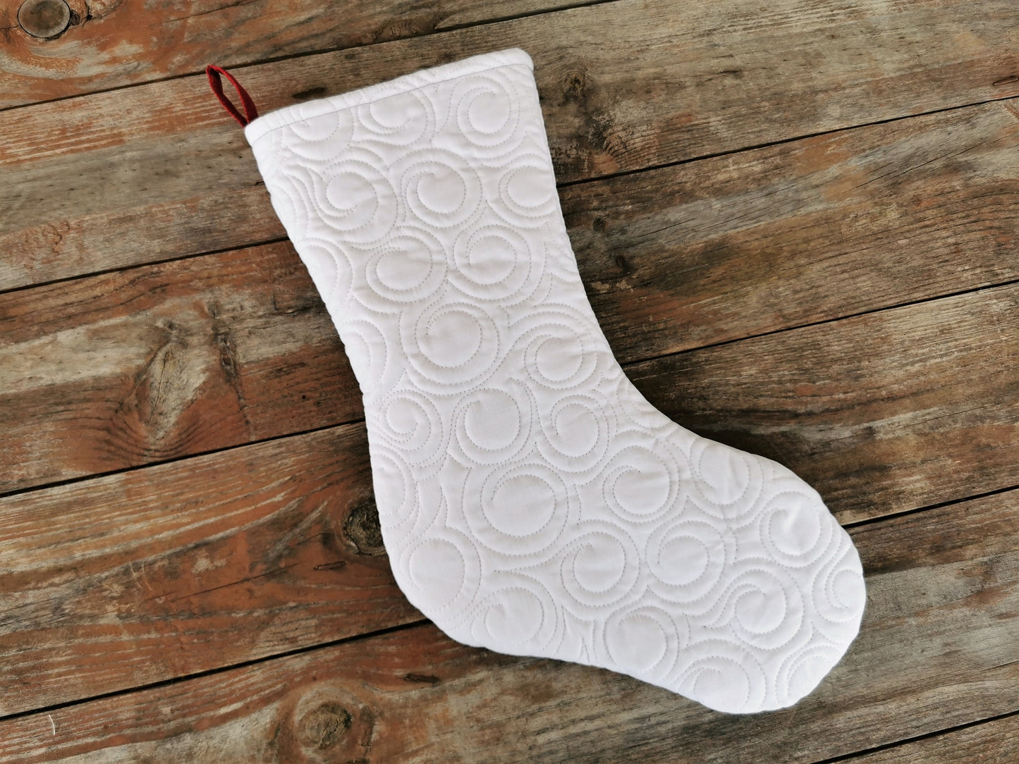 Quilted Snowman Christmas Stocking