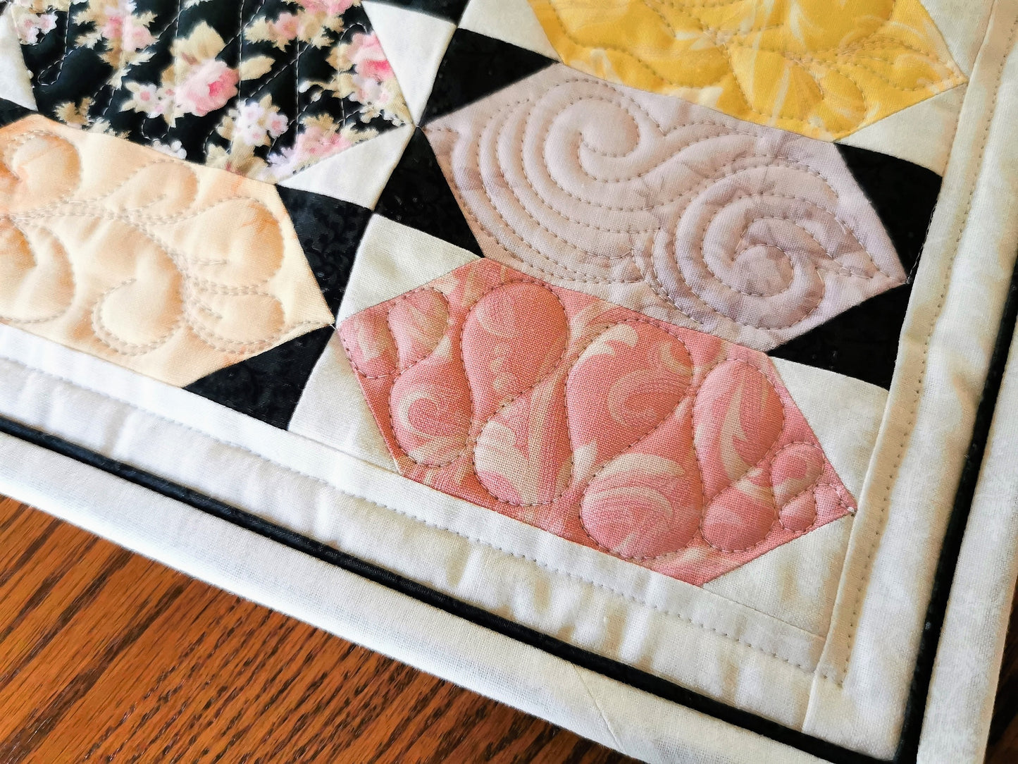 Floral Pastel Mini Quilt