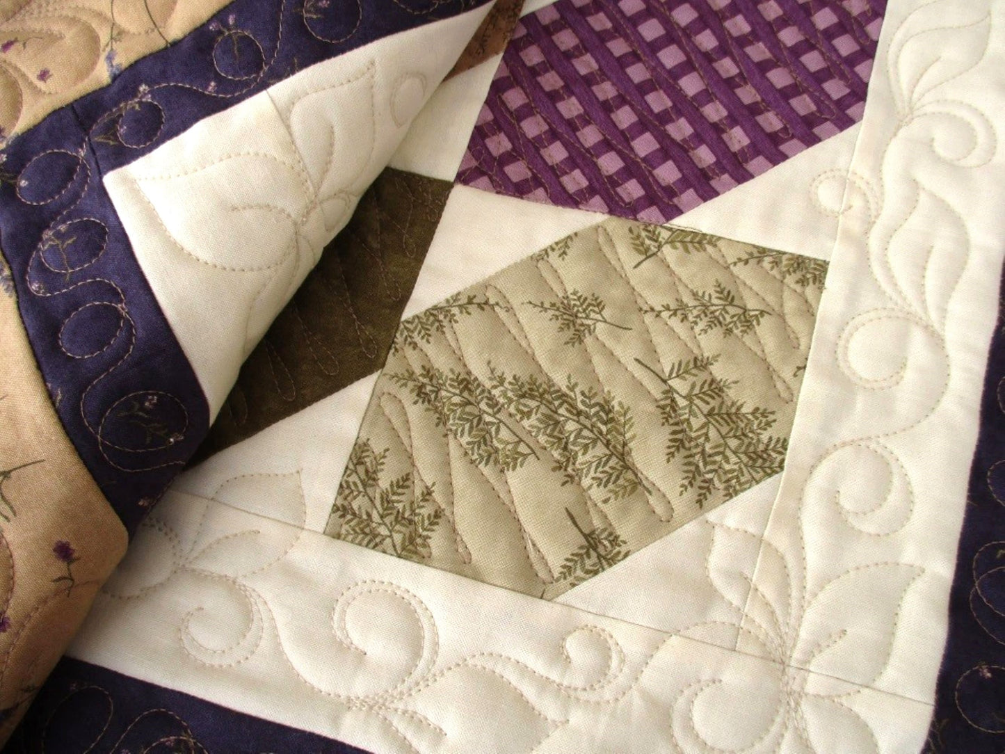 custom quilting and garden theme fabrics