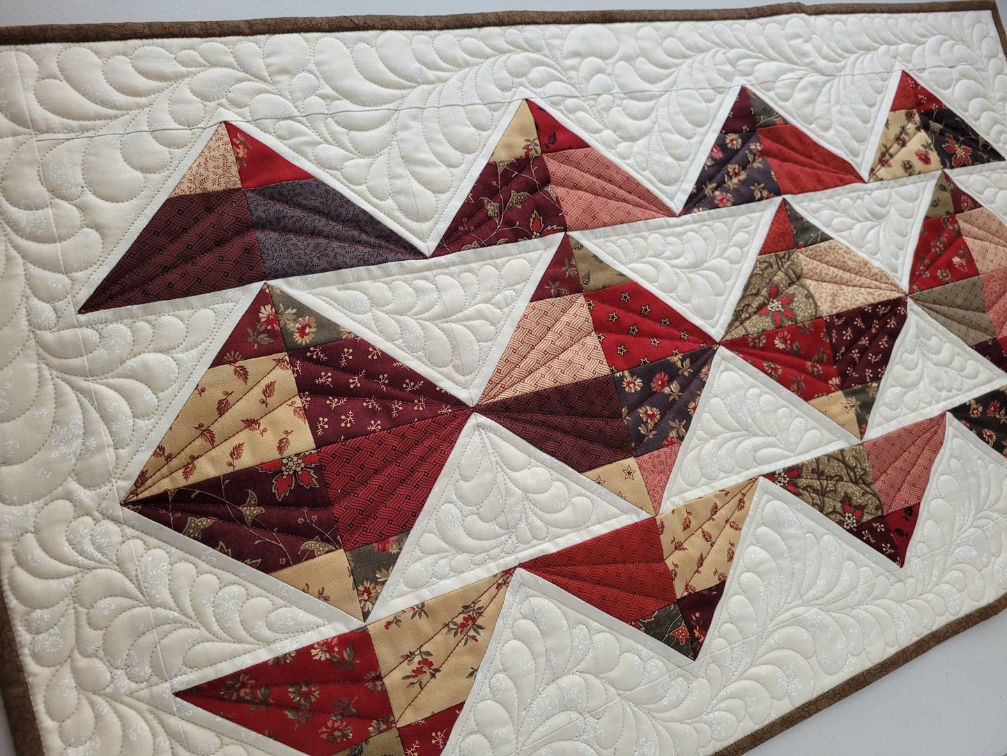 scrap quilted runner
