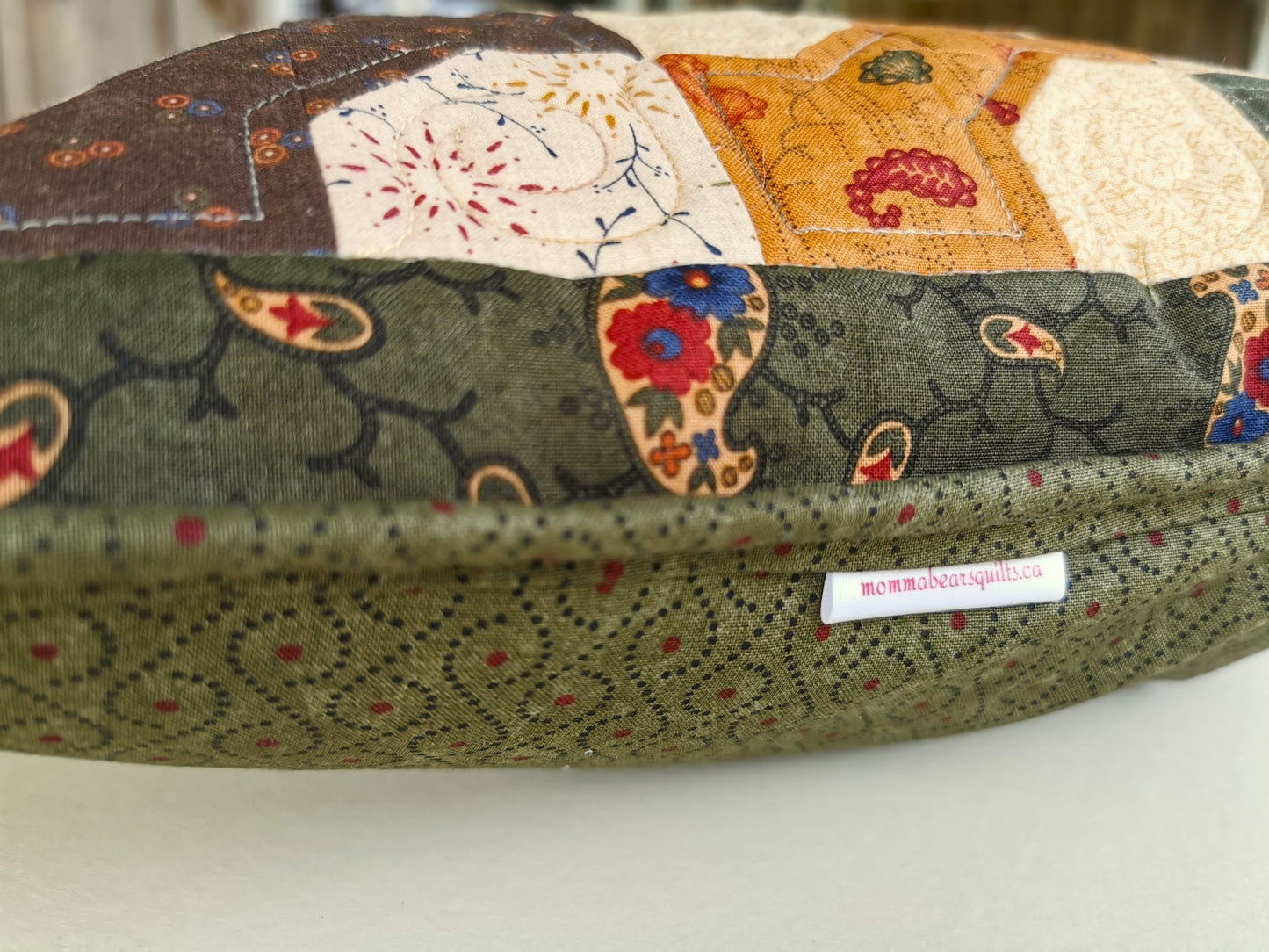 quilted pillow details