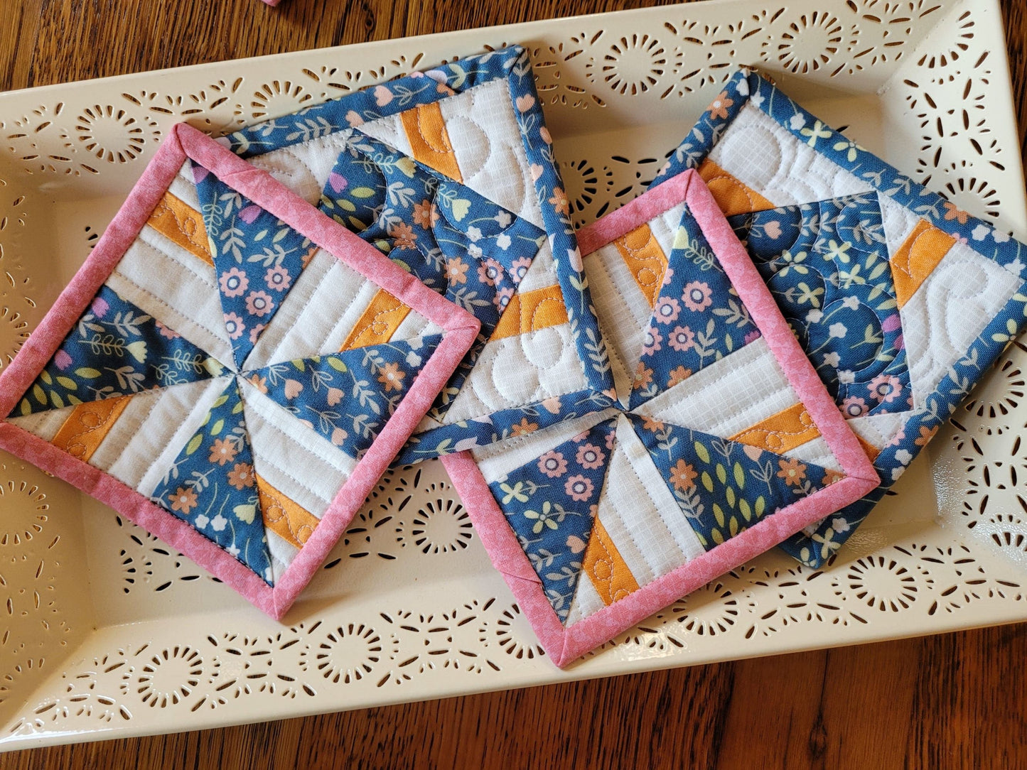 quilted coasters