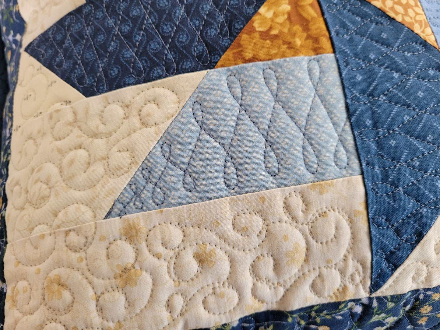quilted throw pillow