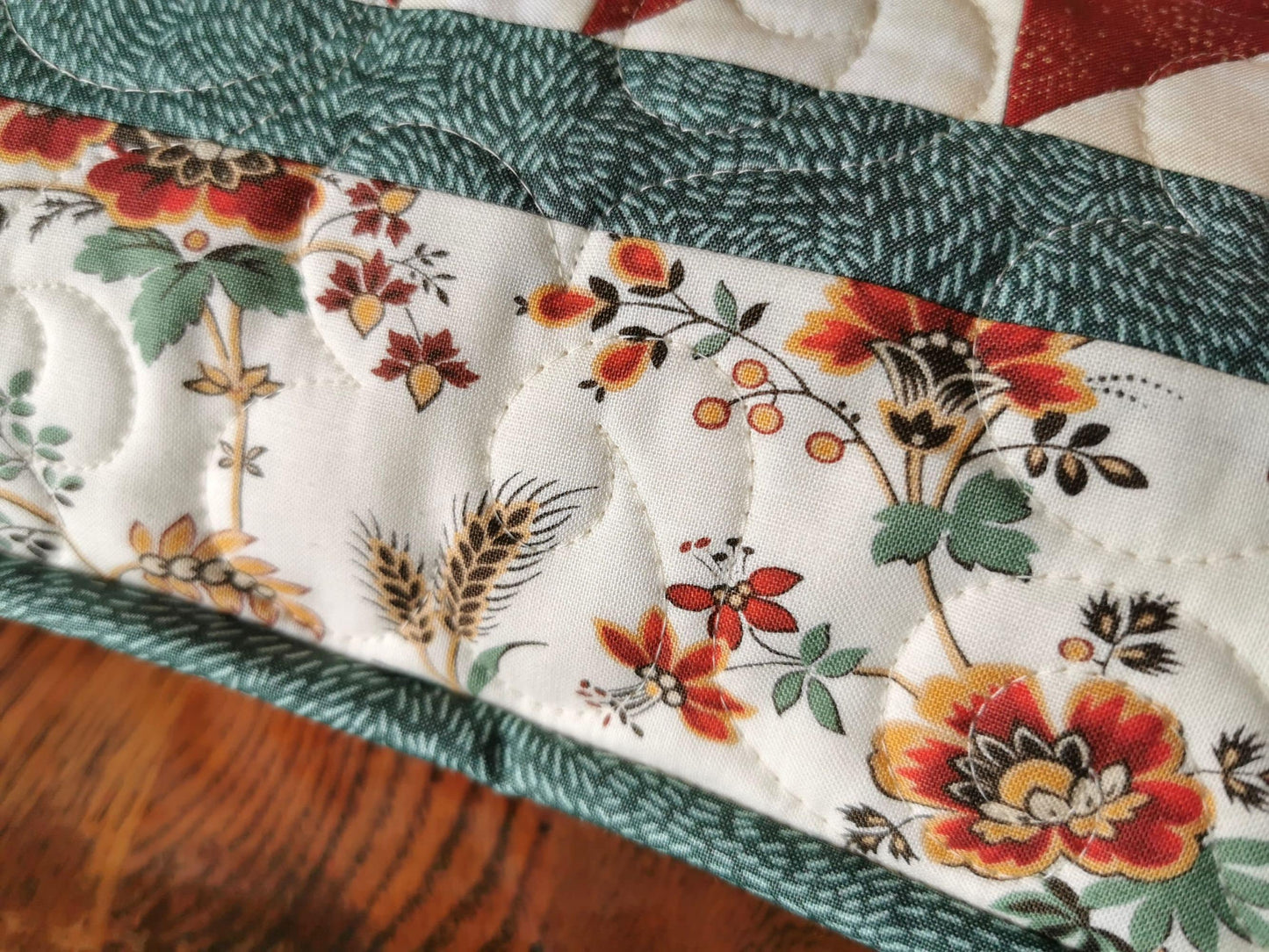 quilted pillow stitching detail