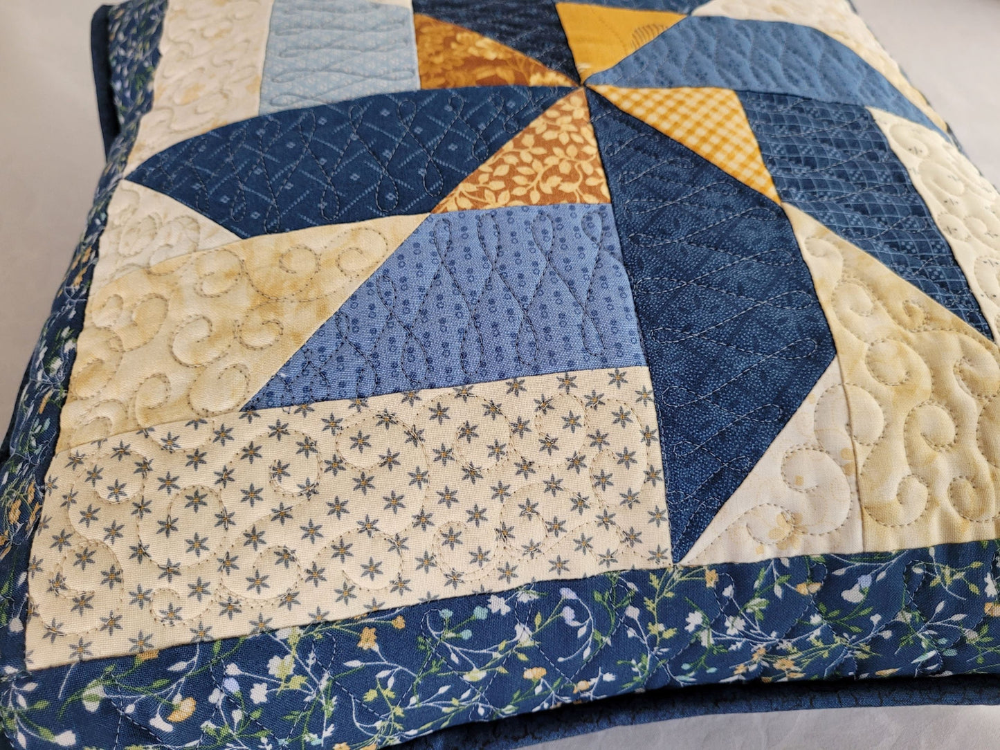 patchwork sofa cushion