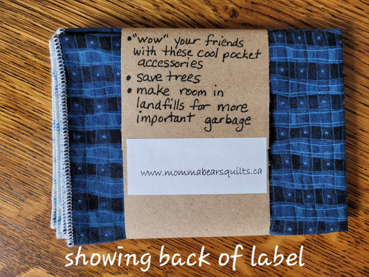 showing back of fun Hankie Honker label