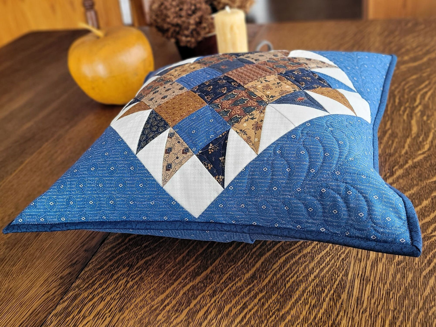 quilted throw pillow