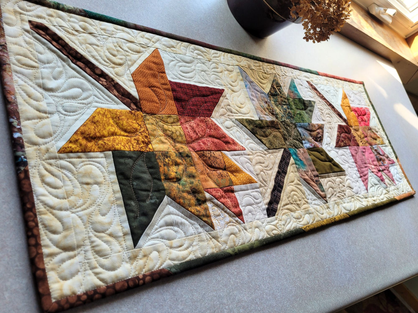 Autumn Blaze 3 Leaf Table Runner
