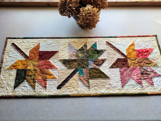 Autumn Blaze 3 Leaf Table Runner