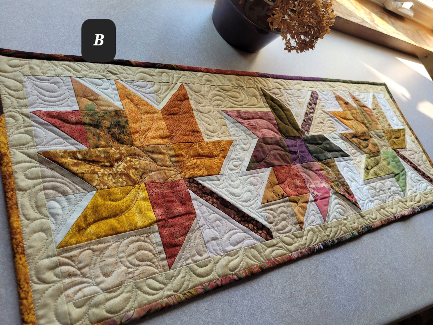 Autumn Blaze 3 Leaf Table Runner
