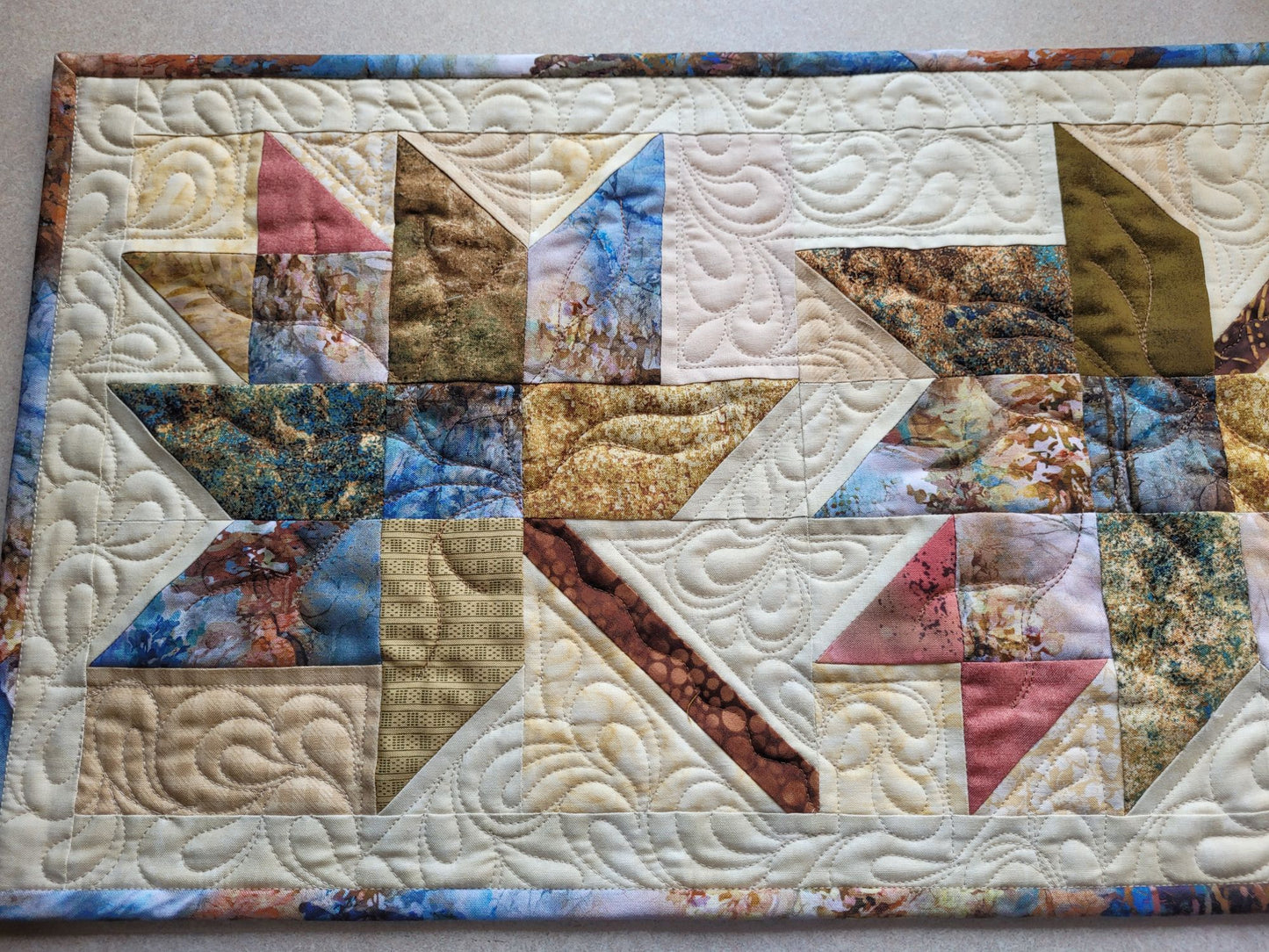 Whispering Winds Quilted Table Runner