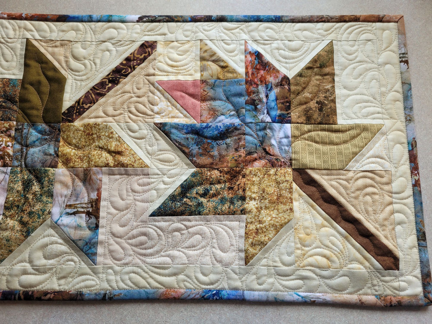 Whispering Winds Quilted Table Runner