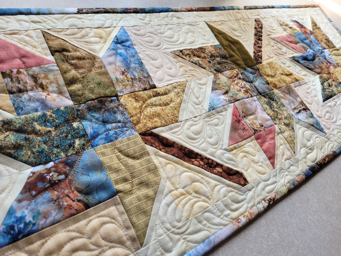 Whispering Winds Quilted Table Runner