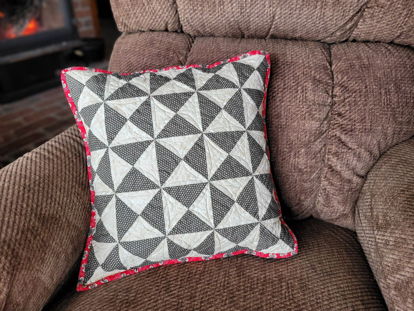 Classic Hearth Pillow - Black 16 inch