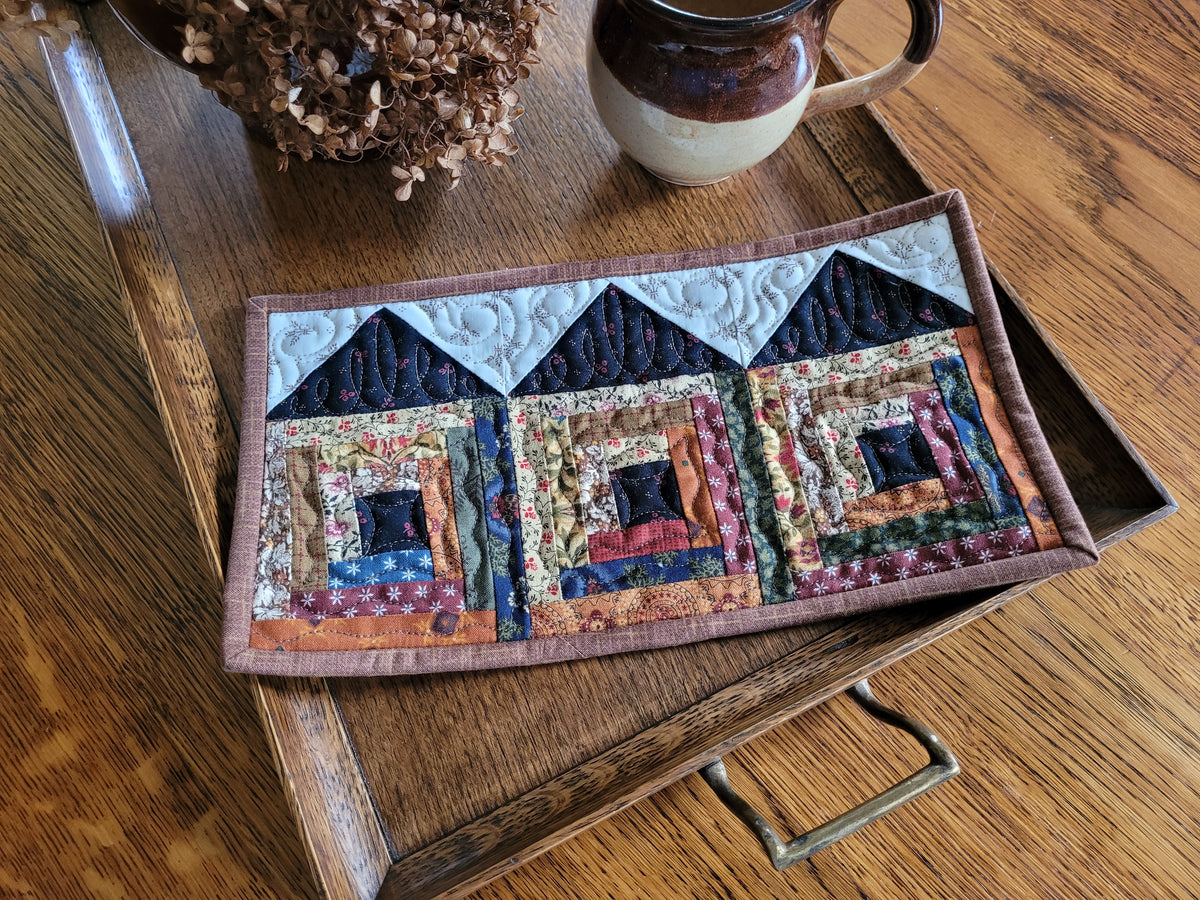 Soddy House Mini Quilt, wheat