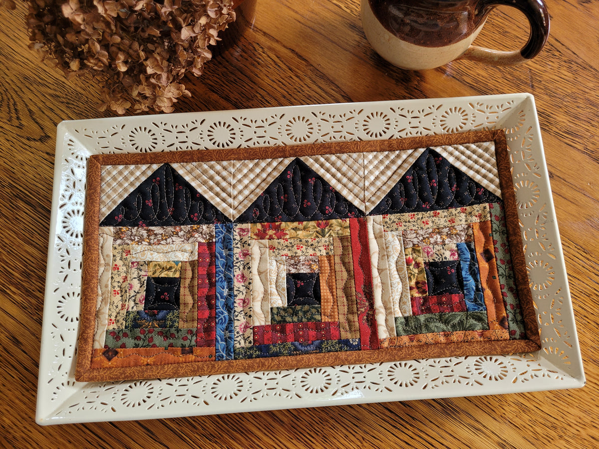 Soddy House Mini Quilt, gingham
