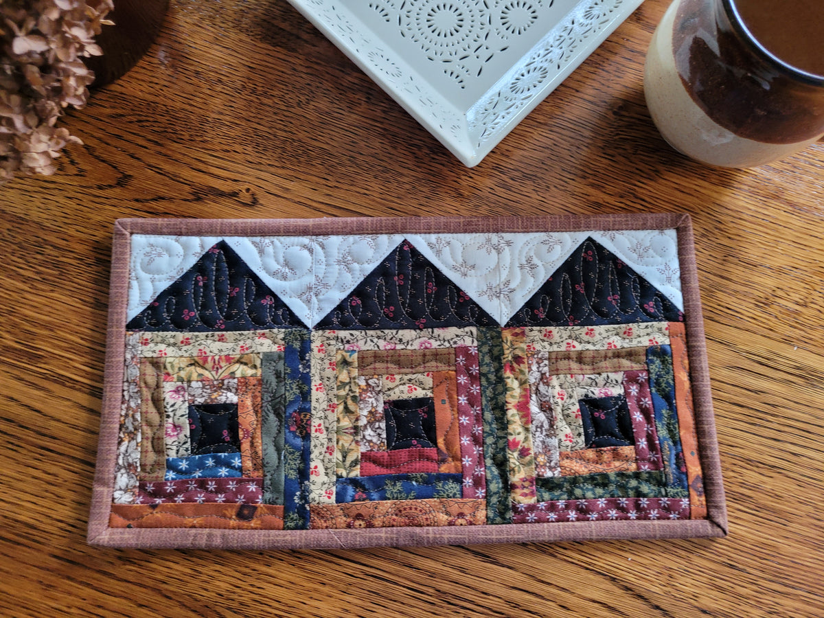 Soddy House Mini Quilt, wheat