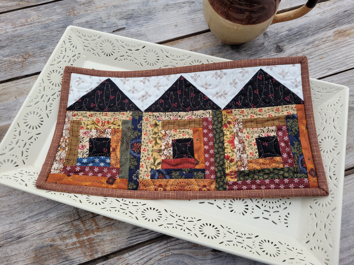 Soddy House Mini Quilt, wheat