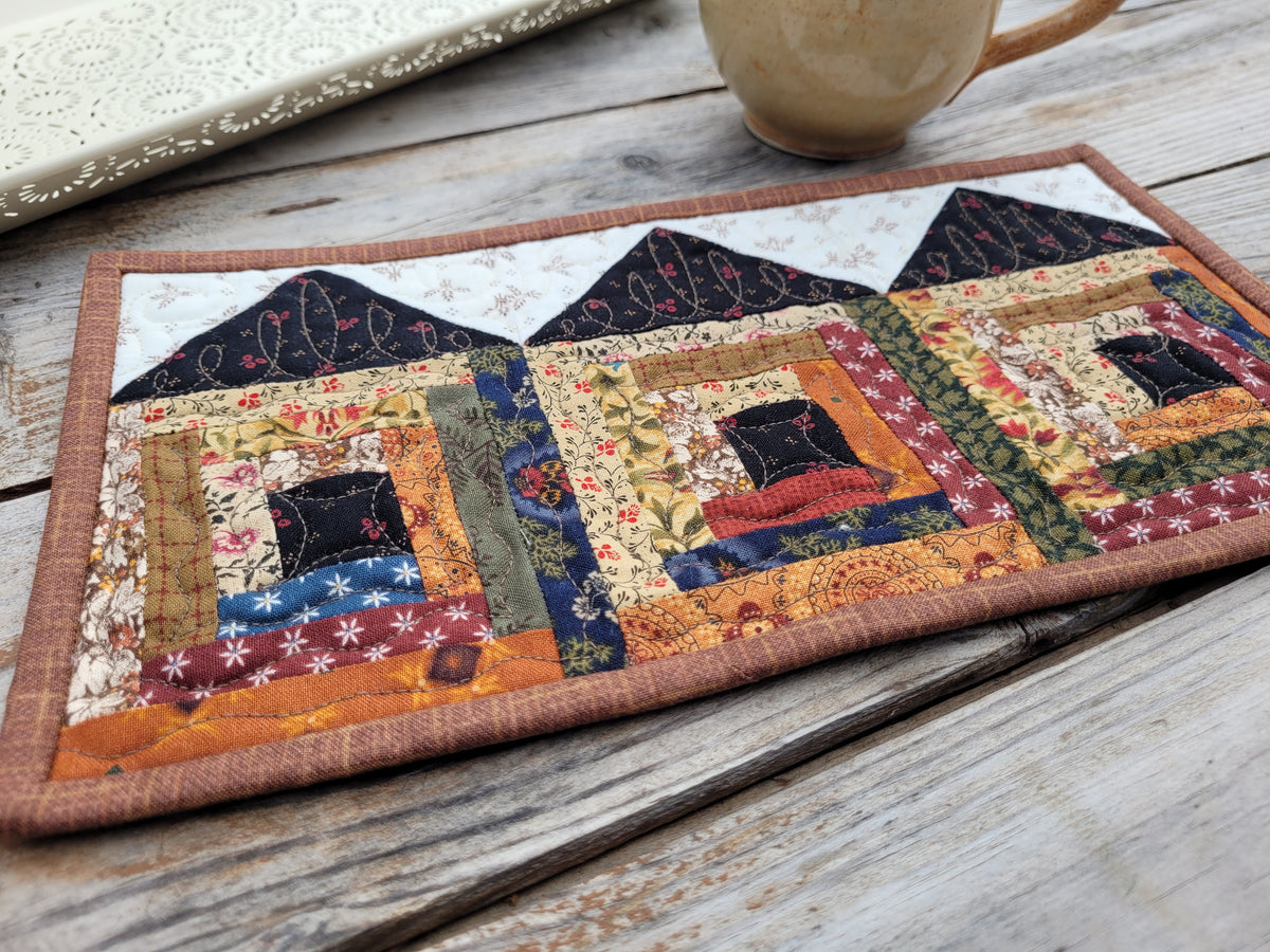 Soddy House Mini Quilt, wheat