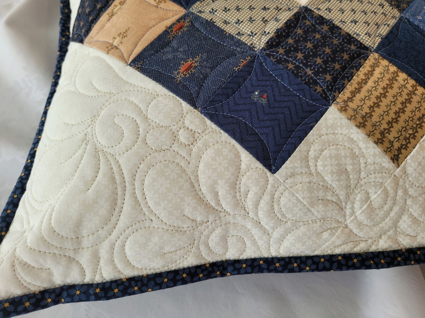 Quilted Throw Pillows, 15 inch