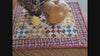 Quilted Table Runner | Americana Nine Patch Mini Quilt | Rustic Patriotic Decor