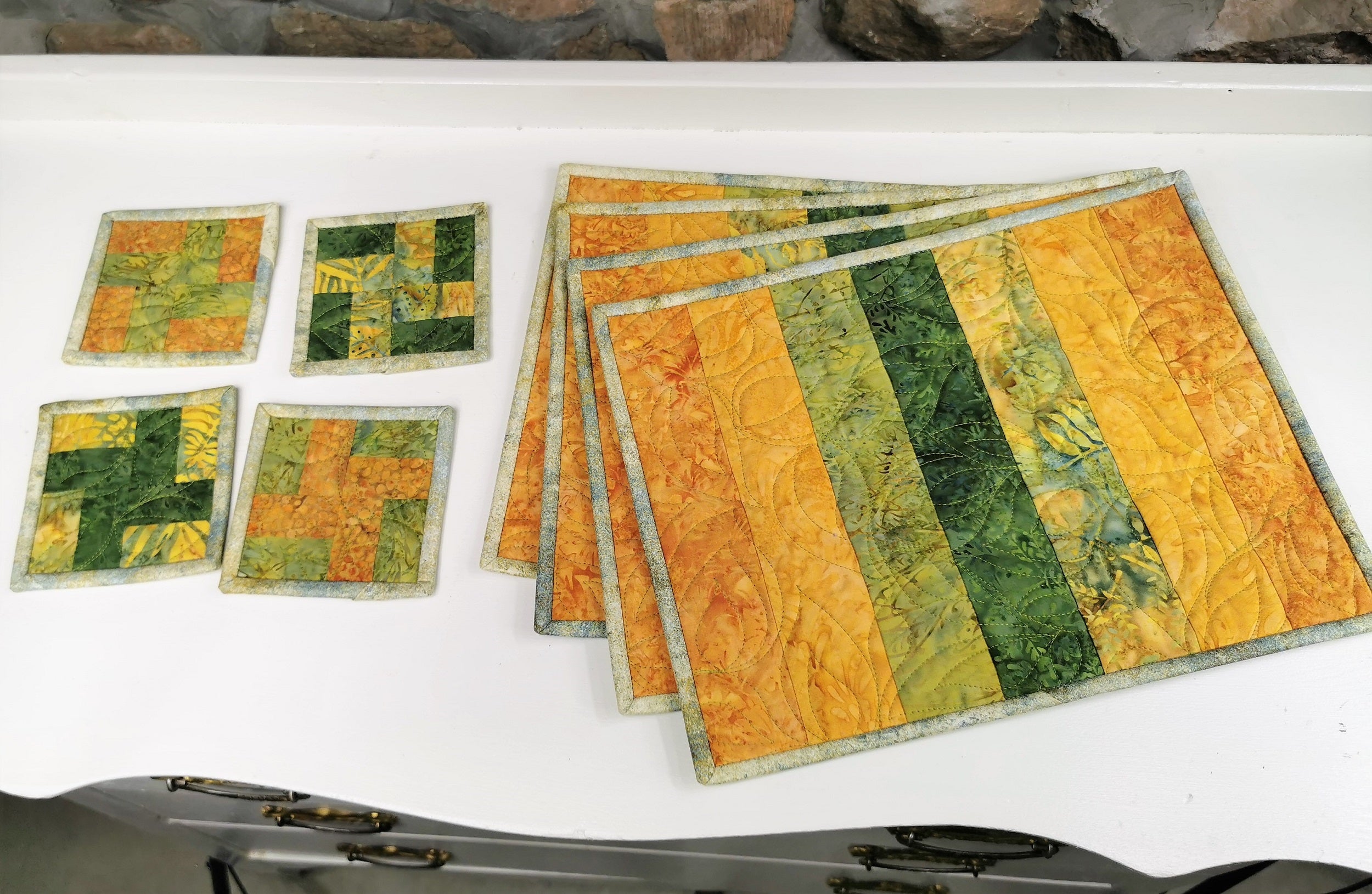 Four Placemats with Coasters
